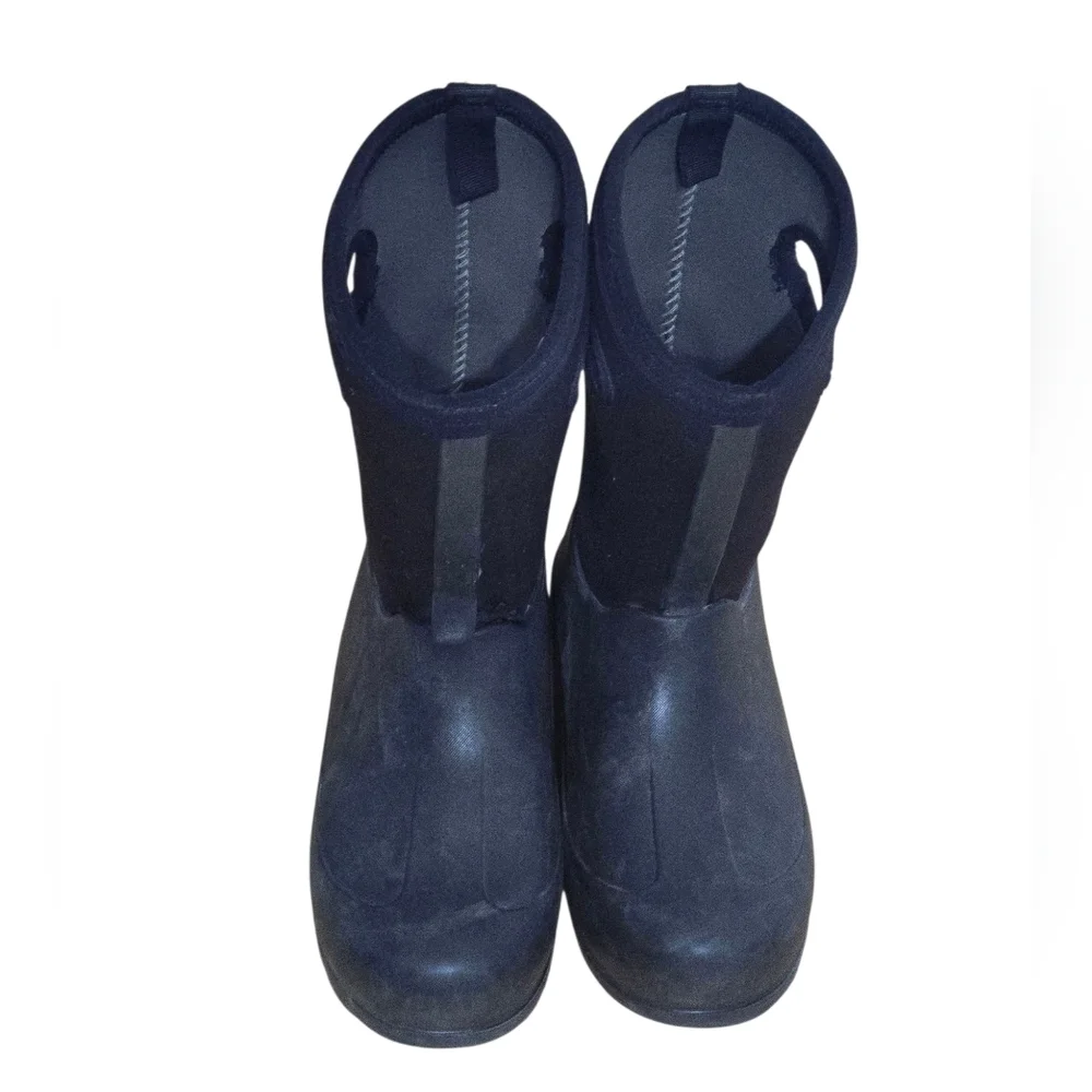 Bogs Black Kids Youth Rain & Snow Boots Neo Classic Pull On Size 4 Unisex